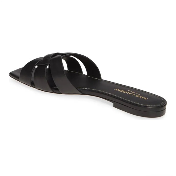COPY - SAINT LAURENT Tribute Nu Pieds Slide Sandals Size 8 US - Picture 2 of 5